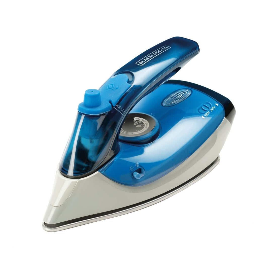 BLACK+DECKER BXIR1000E – Reise-Dampfbügeleisen | 1000W | Dualspannung 120V/240V | Dampfstoss 50 g/Mi
