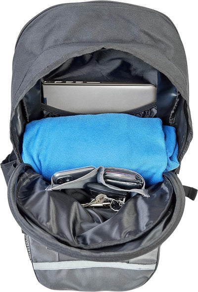 JDC Motorrad Rucksack Wasserdicht mit Helmhalterung/Träger 24Lerweiterbar bis 36L – Frontier