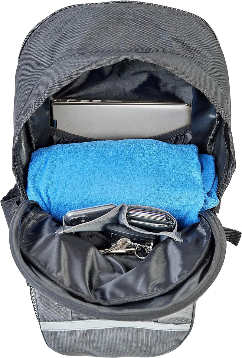 JDC Motorrad Rucksack Wasserdicht mit Helmhalterung/Träger 24Lerweiterbar bis 36L – Frontier