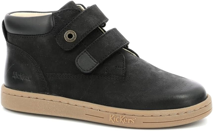 KICKERS Tackeasy Stiefelette , Jungen 19 EU Schwarz, 19 EU Schwarz
