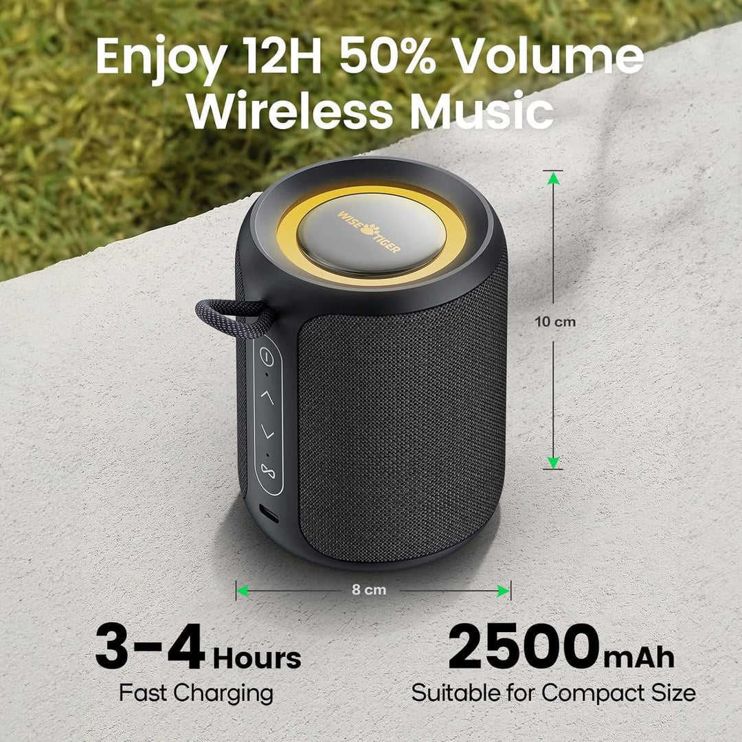Deeyaple Bluetooth Lautsprecher Klein Tragbarer Musikbox 5.3 IPX7 Wasserdicht Kabellose Stereo Pairi