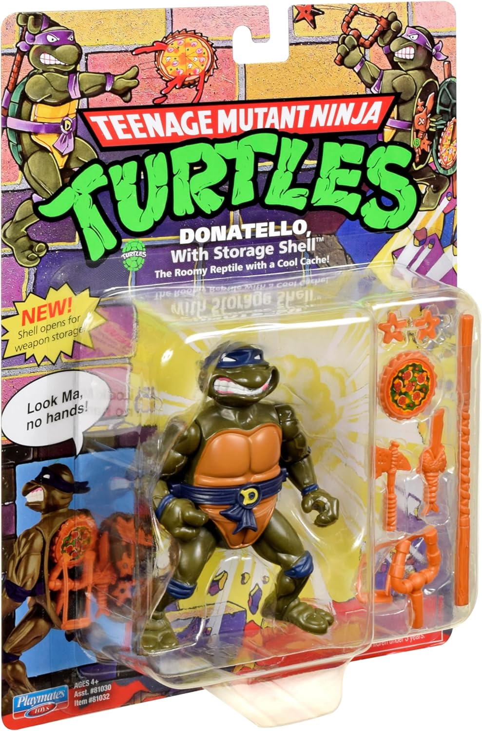 Ninja-Turtles, 10 cm, Klassische Sammlerfigur, Donatello, Spielzeug für Kinder ab 4 Jahren, Giochi P