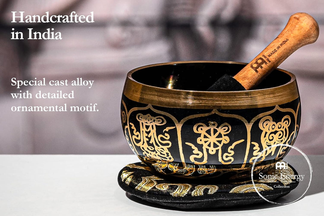 Sonic Energy Ornamental Singing Bowl – Geschenke Set, 300g Klangschale – Meditation, Deko, Yoga – in