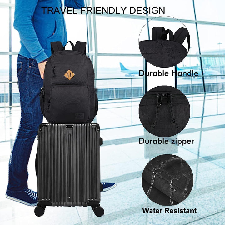 KEOFID Laptop Rucksack für Herren Damen, Grosser Schulrucksack für Jungen, Mädchen und Teenager, Ant