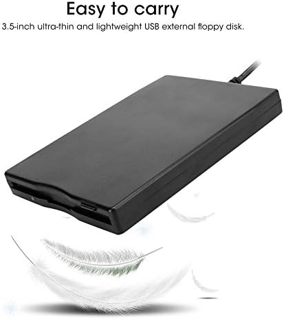 3.5" USB Floppy Drive, Portable External Diskettenlaufwerk, Ultra Thin Floppy Reader, 12 Mbps, 250 K