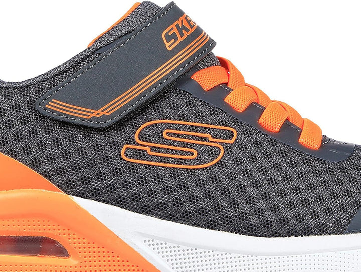 Skechers Jungen 403773l BKRD Sneaker 27 EU Charcoal Textile Orange Trim, 27 EU Charcoal Textile Oran