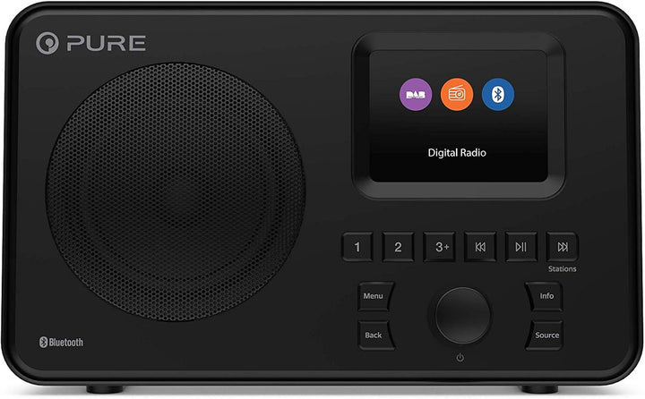 Pure Elan One tragbares DAB+ Radio mit Bluetooth 5.0 (DAB/DAB+ und UKW Radio, 2,4" TFT Display, 20 S