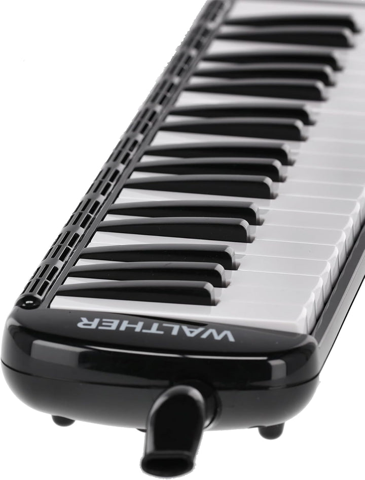 GEWA Melodica, 37 Tasten, Tonumfang f-f´´´, inklusive Anblasschlauch und Etui mit Tragegurt, schwarz