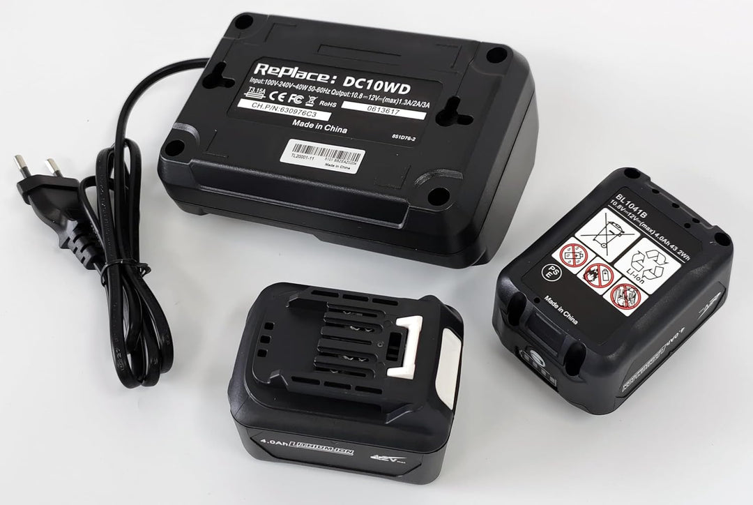 12V 4000mah Ersetzen 2pcs akku BL1041B mit DC10WD Ladegerät für makita BL1021B BL1016 TL064D TL064DZ