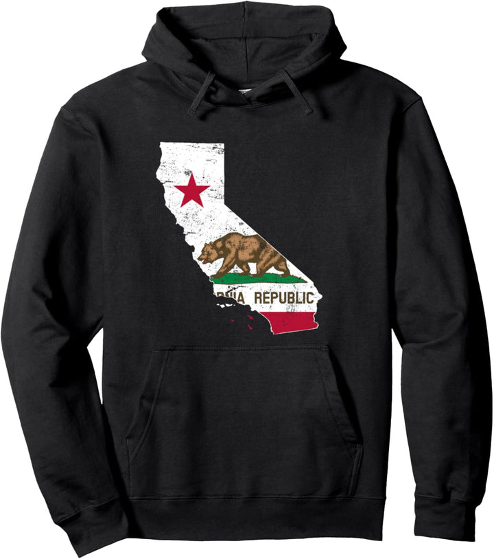 Kalifornien Staatsflagge USA California Flag Damen Herren Pullover Hoodie