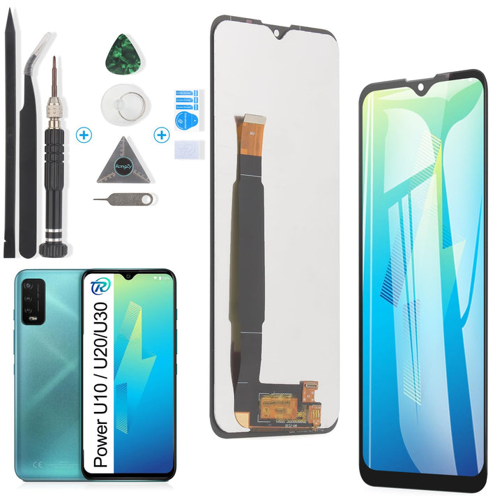 RongZy Kompatibel mit Wiko Power U10 / U20 W-V750BN / U30 Ersatz Bildschirm LCD Display und Touchscr