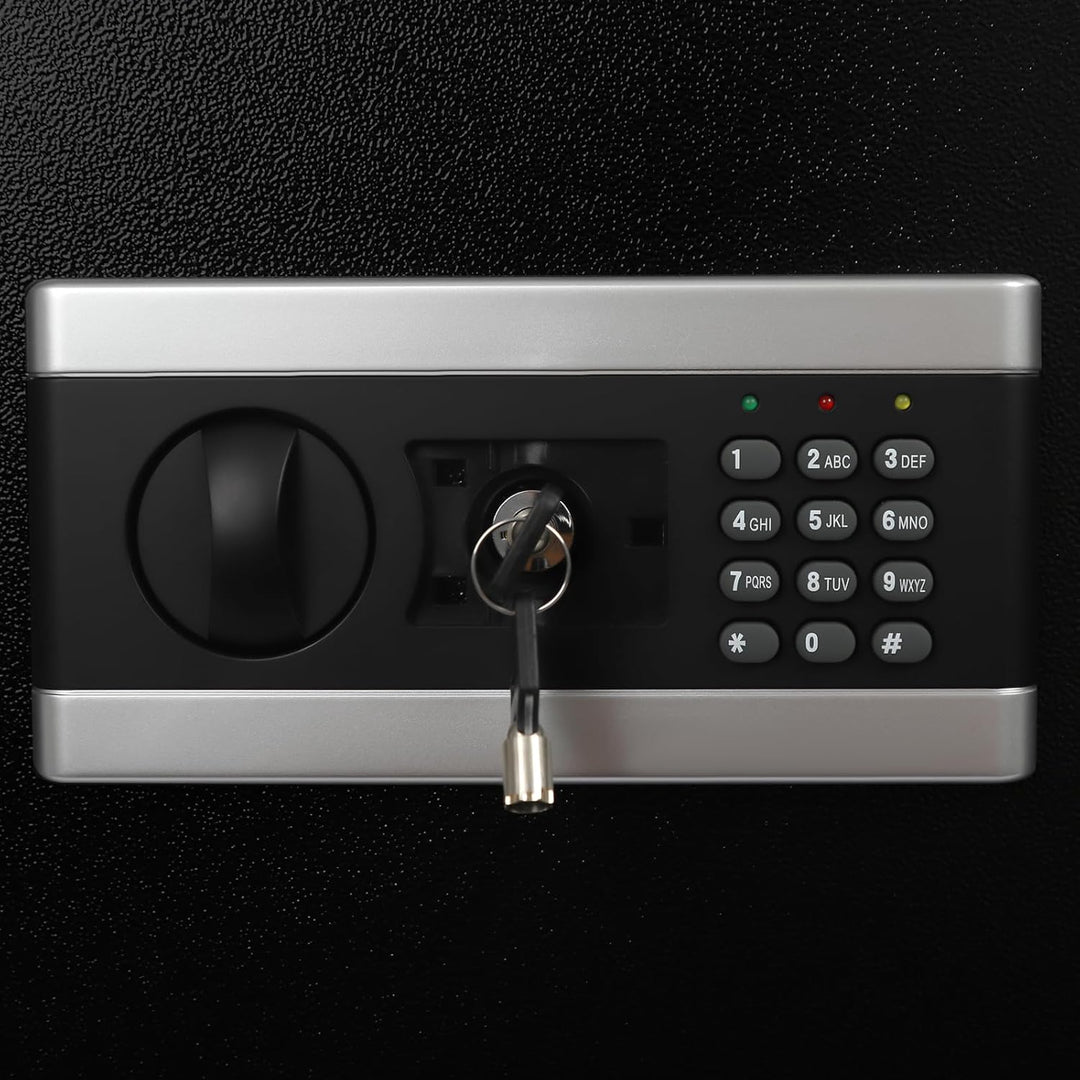 45 L Möbeltresore Tresor mit Schlüssel & Digital Zahlenschloss,Elektronischer Safe Hotelsafe Geldkof