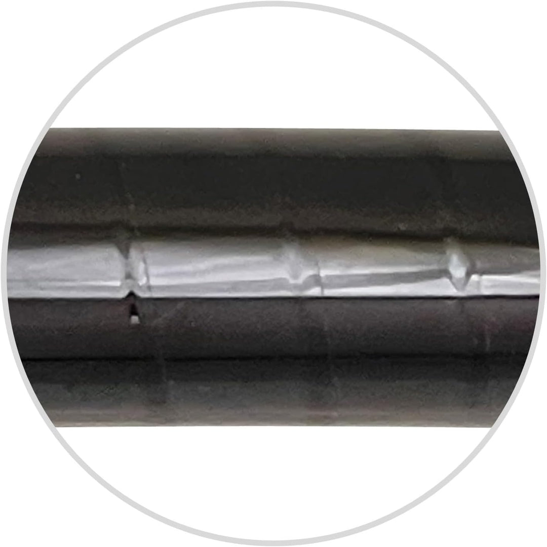 Metallic Hula Hoop Reifen, Ø80/90/100cm Schwarz Ø100cm, Schwarz Ø100cm