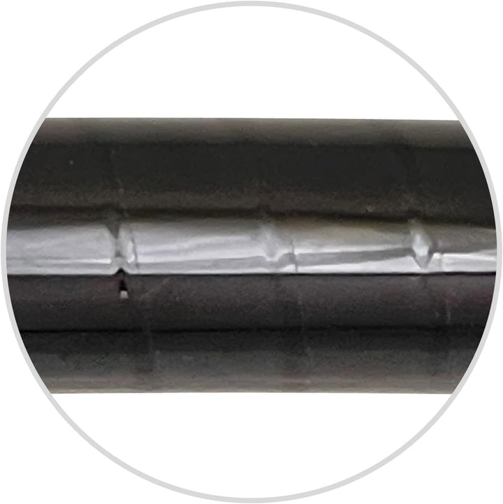 Metallic Hula Hoop Reifen, Ø80/90/100cm Schwarz Ø100cm, Schwarz Ø100cm