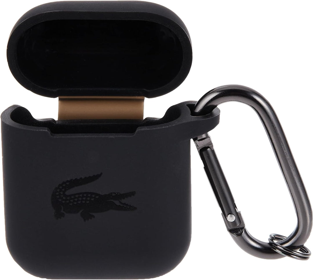 Lacoste LCA2SK Hülle für Airpods Schwarz Silicone