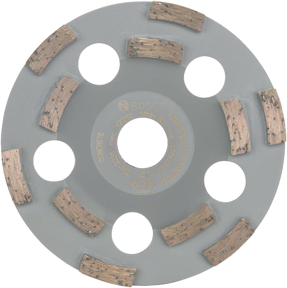Bosch Professional Diamanttopfscheibe (für Beton, Durchmesser: 125 mm, Zubehör für Betonschleifer),