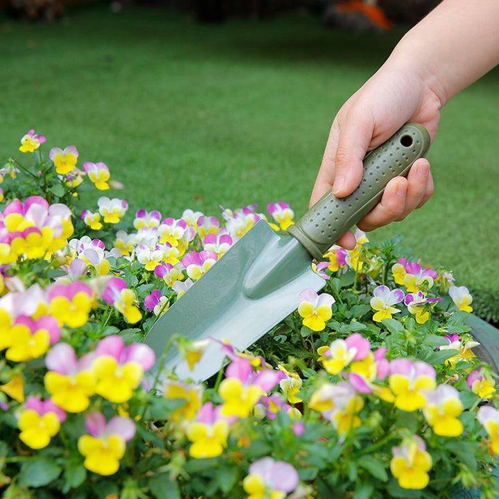 Mini Gartenwerkzeug Set klein leicht Eisen Rechen Schaufel Spaten für drinnen und draussen lose Erde