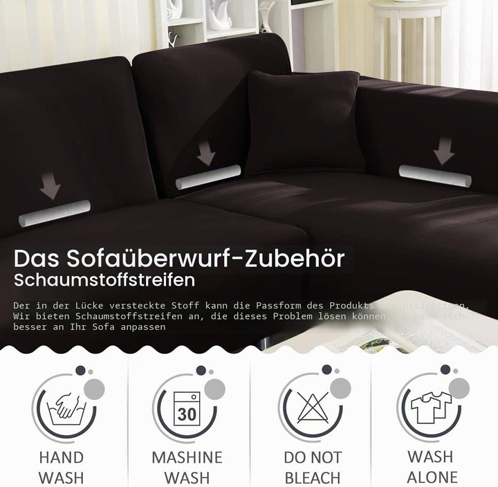 ShowyLive Sofa Überwürfe Sofa Überzug Couch Überzug 2er Set für Sofa Universal Waschbar Sofaüberwurf