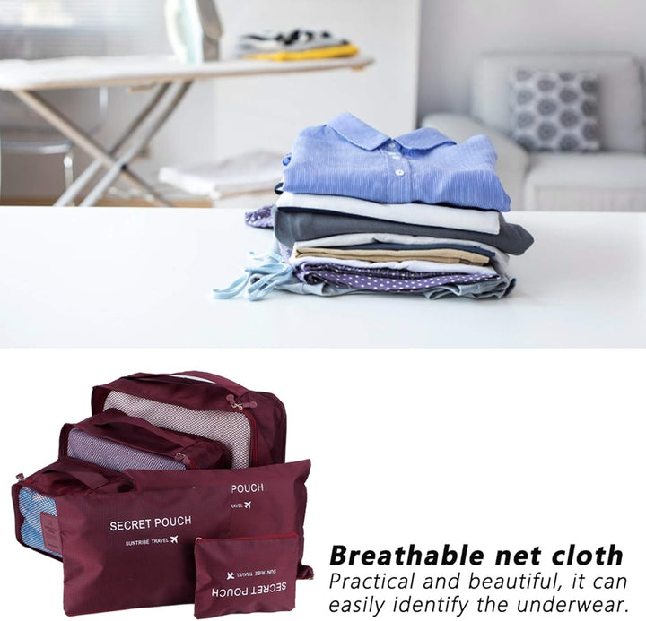Pilipane Aufbewahrungsbeutel Set hochwertiger Nylon -Stoff -Reisebeutel Packsäcke für Koffer -Kleidu