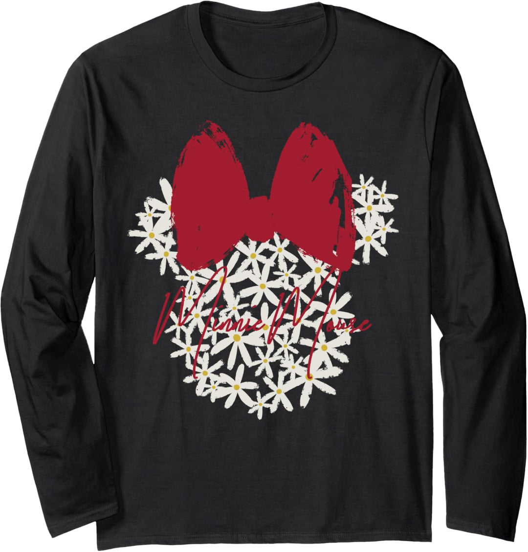 Disney Mickey And Friends Floral Minnie Ears Langarmshirt