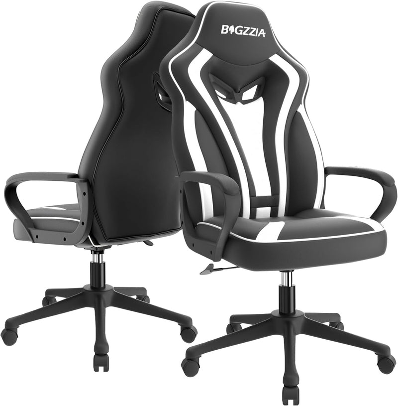 bigzzia Gaming Stuhl Computerstuhl Ergonomisch - Gamer Stuhl Bürostuhl mit Höhenverstellung Wippfunk