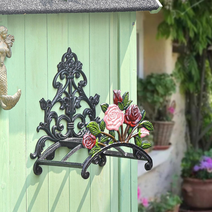 Sungmor Gartenschlauchhalter aus Gusseisen - Wand-Wasserschlauchhalter - Dekoration Hängender Schlau