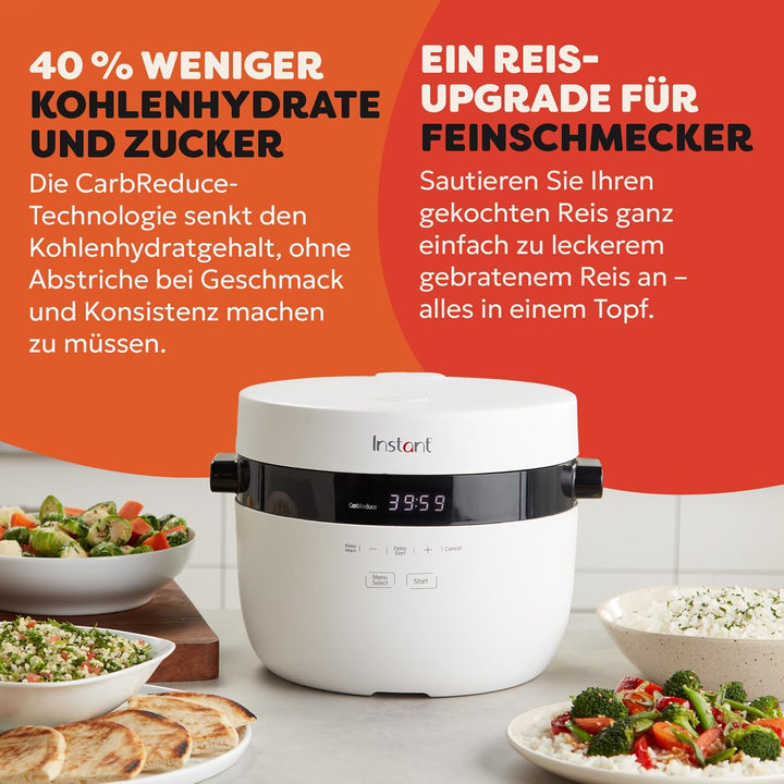 Instant Reiskocher und Dampfgarer - Automatischer, vielseitiger Reiskocher, Dampfgarer und Sauté-Pfa