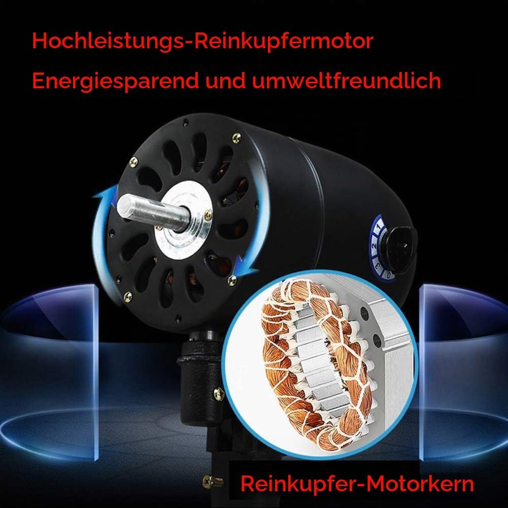 Ventilator mit Wasser, Nebel, Profi-Aussen-Standventilator mit Sprühnebelfunktion, 42L, 260W, Wasser