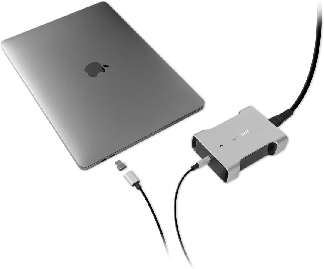 Macally CHARGER61 Ladegerät für Mobilgerät und PDAs, innen aus Aluminium, schwarz