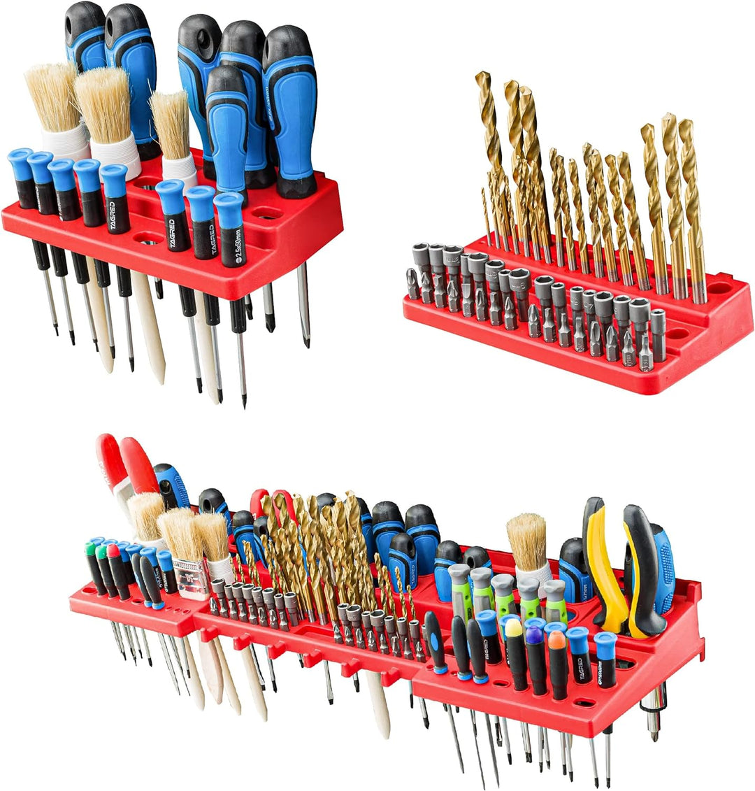 SimpleThing Lagersystem Werkstattregal | 78 x 78 cm | | Wandregal mit Werkzeughalterungen - Wandplat