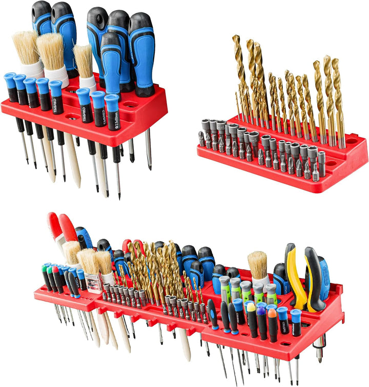 SimpleThing Lagersystem Werkstattregal | 78 x 78 cm | | Wandregal mit Werkzeughalterungen - Wandplat