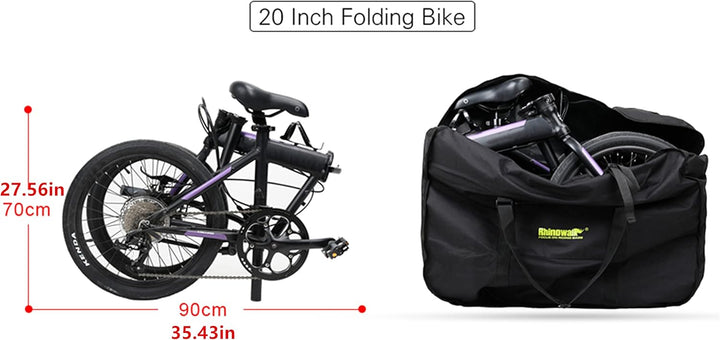 SUNELFFY 20 Zoll faltbare Fahrradtasche Fahrrad Tragetasche Fahrrad Reise Tragetasche Fahrrad Transp
