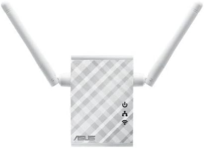 Asus RP-N12 Repeater (Wi-Fi 4 N300, WLAN Reichweitenverlängerung, Power-Schalter, 2 externe Antennen