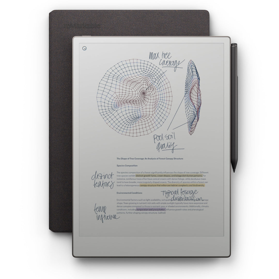 reMarkable Papier Pro Bundle – Folio Case aus Mosaic Weave | 11,8 Zoll Farbdisplay und Leselicht | m