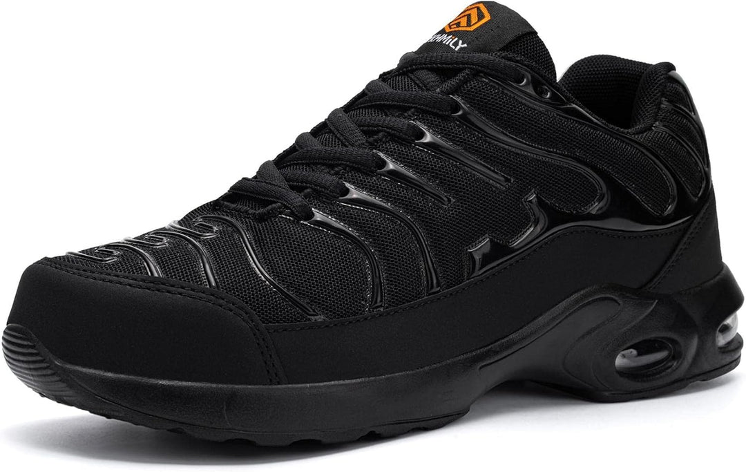 DYKHMILY Arbeitsschuhe Herren Sicherheitsschuhe Leichte Pannensichere Stahlkappenschuhe Arbeit Komfo