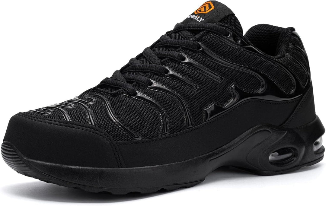 DYKHMILY Arbeitsschuhe Herren Sicherheitsschuhe Leichte Pannensichere Stahlkappenschuhe Arbeit Komfo