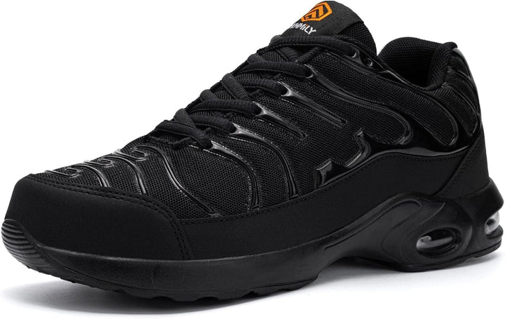 DYKHMILY Arbeitsschuhe Herren Sicherheitsschuhe Leichte Pannensichere Stahlkappenschuhe Arbeit Komfo