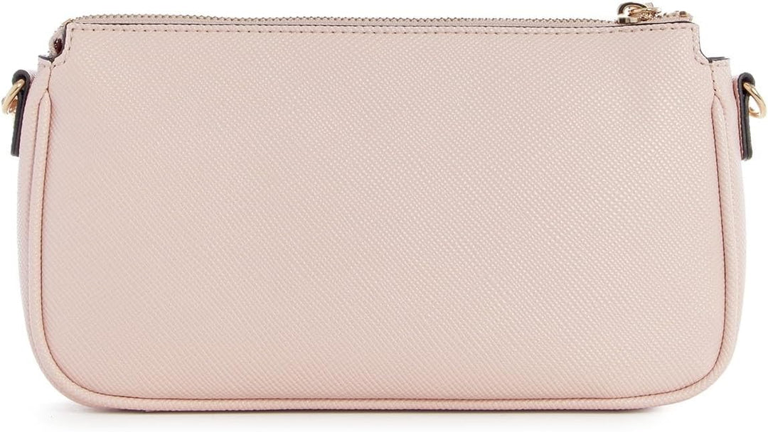 GUESS Damen Noelle Dbl Pouch Crossbody Bag Leichte Rose, Leichte Rose