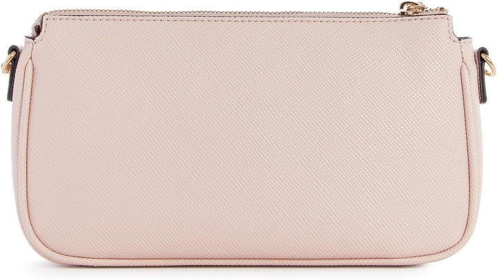GUESS Damen Noelle Dbl Pouch Crossbody Bag Leichte Rose, Leichte Rose