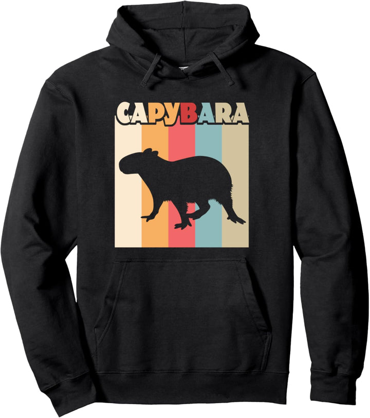 Capybara Vintage Nagetier Wasserschwein Haustier Geschenk Pullover Hoodie
