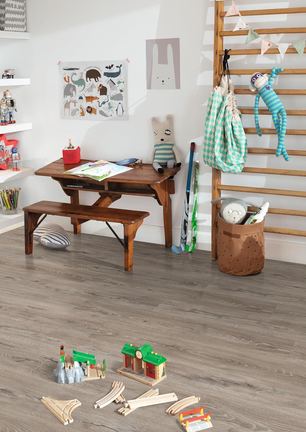 EGGER Aquadura Hybridboden EDF204 Panora Eiche grau 1292x193x7,5mm (1,995m²) 1,995m² | Boden, 1,995m