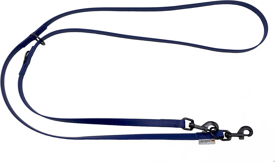 Biothane Hundeleine schwarzer Haken verstellbar für kleine Hunde/grosse Hunde 2m / 2,40m / 2,80m / 3