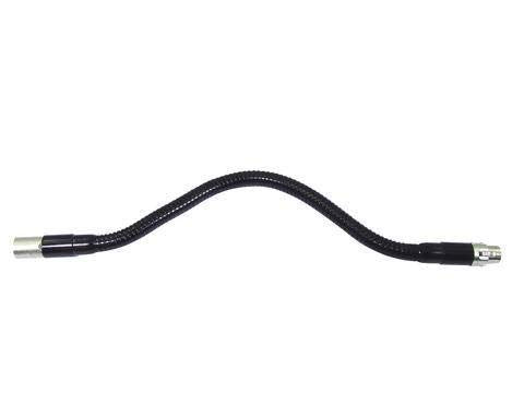 INNA-Glas Schwanenhals für Mikrofone mit f/m XLR Anschluss, 47cm, schwarz - Mikrofonarm/Mikrofonansc