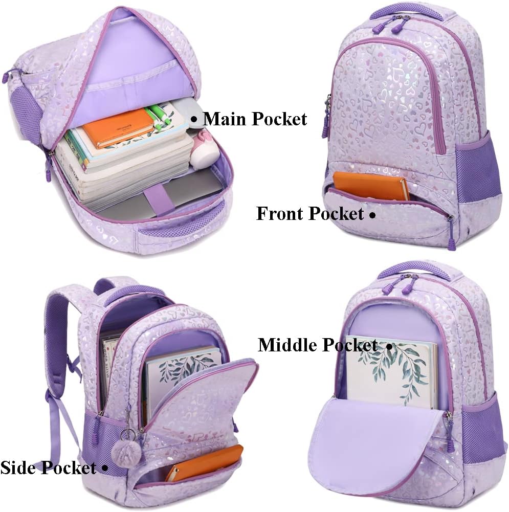 Kimwadalh Schulrucksack Mädchen Plüsch Rucksack Lieblich Kinderrucksack Schulranzen für Mädchen Leic