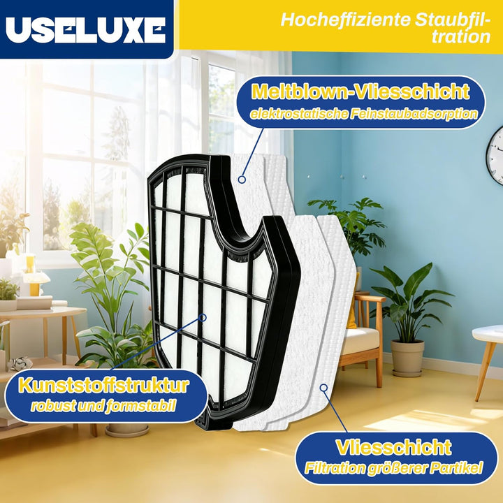 Staubsaugerbeutel kompatibel mit Vorwerk Kobold VK140 VK150 FP140 FP150, 14 Stück Premium Microvlies