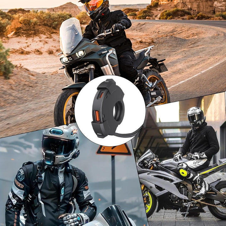 Motorrad USB-Anschluss,Tablet-Ladestecker | Spritzwassergeschützter PD30W USB-Adapteranschluss Für L