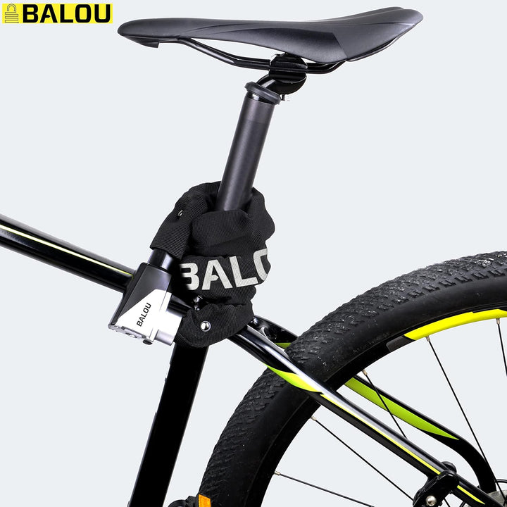 Kettenschloss Fahrrad 75 cm - Fahrradschloss Kette Sicherheitsstufe 10 - Motorrad Schloss Bike Lock,