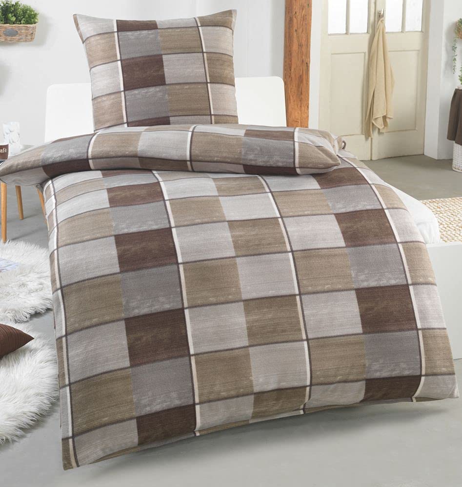 DreamHome Warme Winter Microfaser Thermo Fleece Bettwäsche 135x200 155x220 200x200 Moderne, Grösse:2