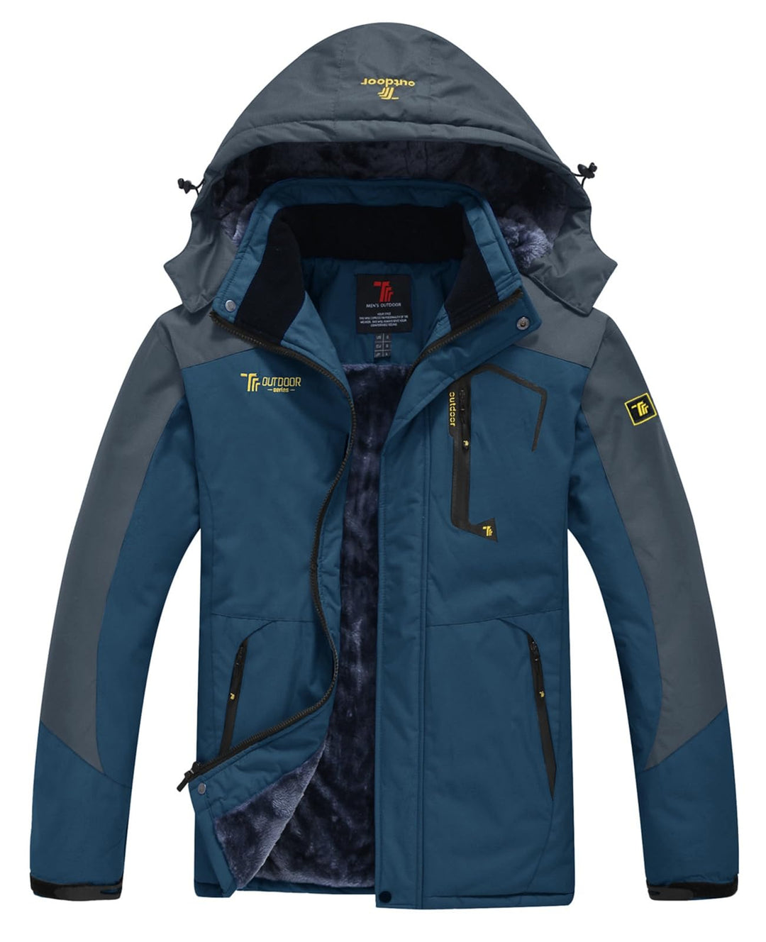 YSENTO Herren Skijacke Winterjacke Softshelljack Wasserdicht Warm Gefüttert Outdoor Funktionsjacke m