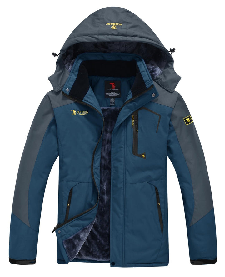 YSENTO Herren Skijacke Winterjacke Softshelljack Wasserdicht Warm Gefüttert Outdoor Funktionsjacke m